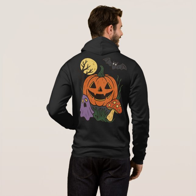 Sudadera Spooky Halloween Pegatina (Reverso completo)