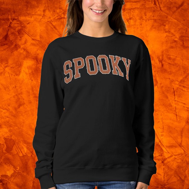 Sudadera Spooky Halloween Text Black (Subido por el creador)