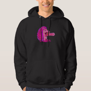 Sudadera Spooky Hedgehog Vaporwave Creepy Animal Chainsaw H