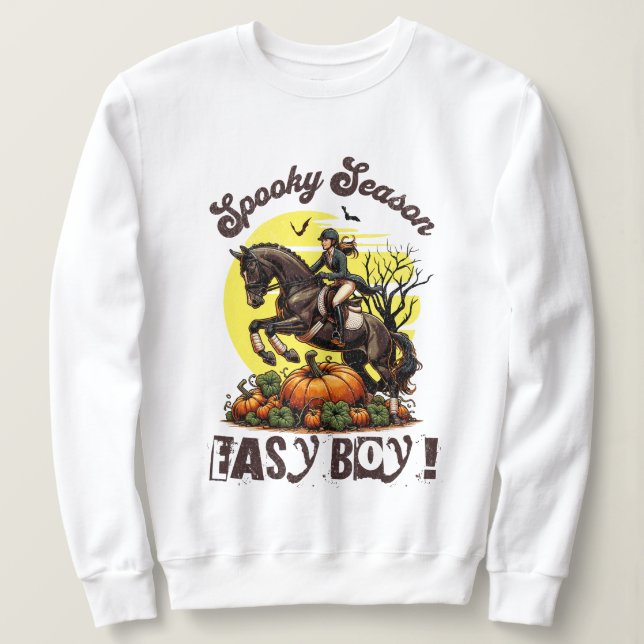 Sudadera Spooky Season Horse (Anverso del diseño)