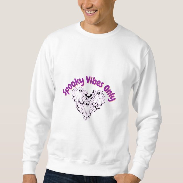 Sudadera Spooky Vibes Only – Cute Halloween Design 2025 (Anverso)