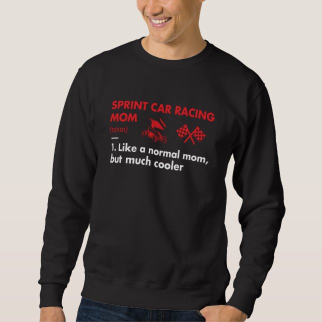 Sudadera Sport Mom Definition Sprint Car Racing (Anverso)