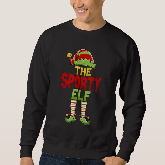 Sudadera Sporty ELF Family Matching Group Christmas Pajamas (Anverso)