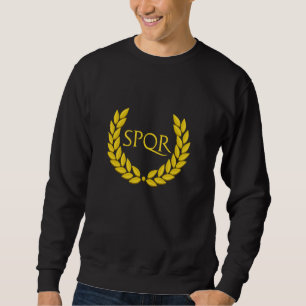 Sudadera SPQR Imperio romano morado