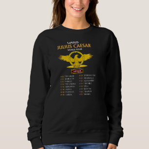 Sudadera Spqr Roma Antigua Julius Caesar Tour Mundial Roman