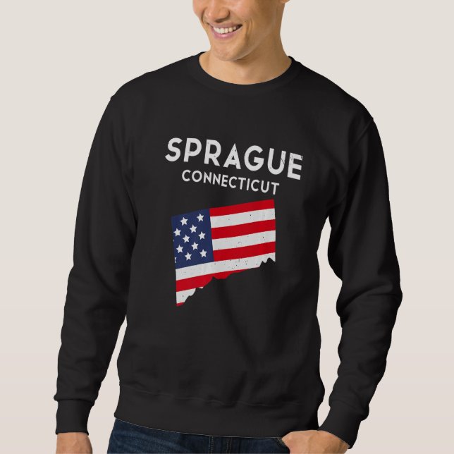Sudadera Sprague Connecticut USA State America Travel Conne (Anverso)