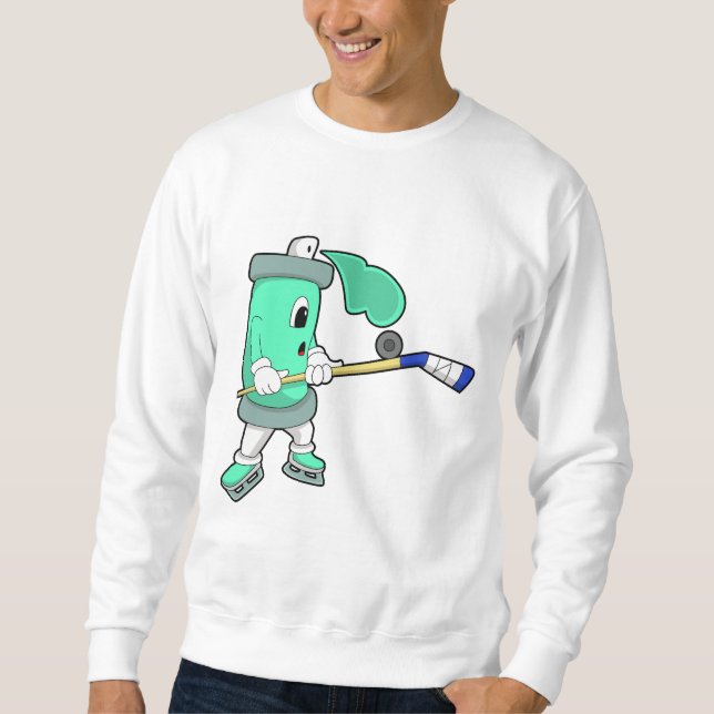 Sudadera spray de hielo en hockey sobre hielo con bastón de (Anverso)