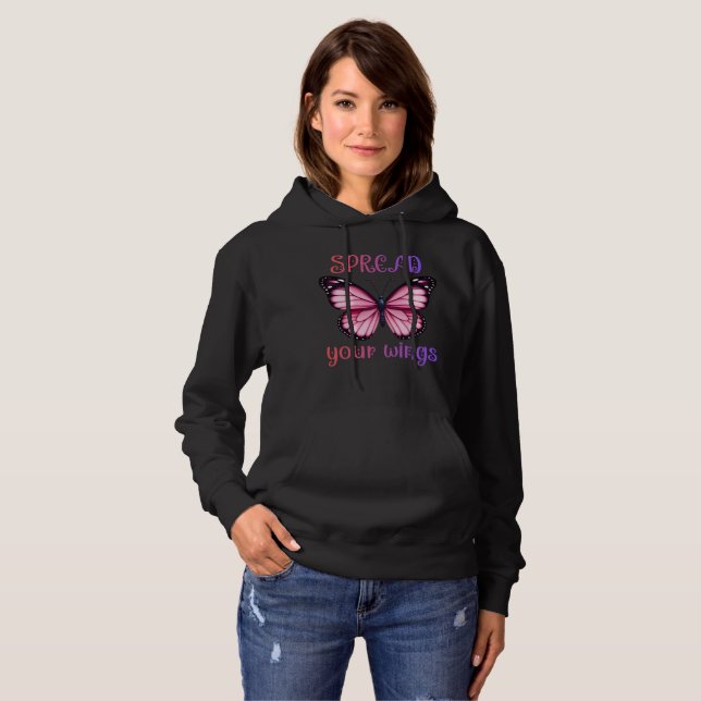 Sudadera Spread Your Wings – Inspirational Butterfly  (Anverso completo)