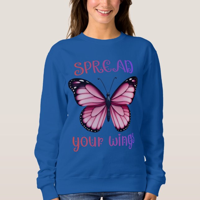 Sudadera Spread Your Wings – Inspirational Butterfly  (Anverso)