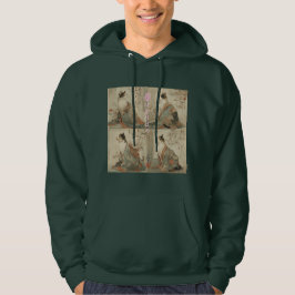 Sudadera "Spring at Dawn" Japanese Cat in Kimono Art