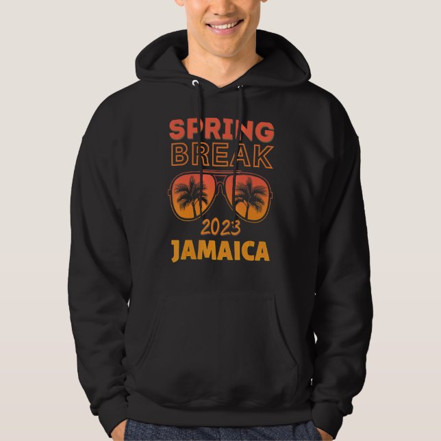 Sudadera Spring Break Jamaica 2023 Sunglasses Beach Vacay P (Anverso)