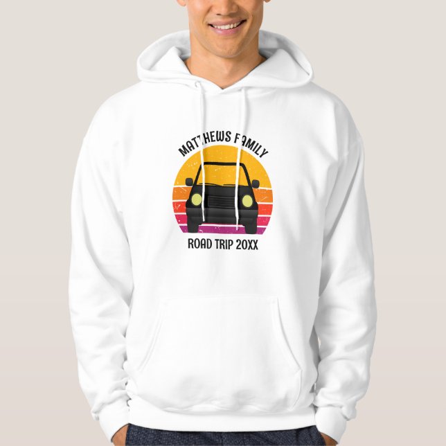 Sudadera Spring Break Road Trip Sunset Customized (Anverso)