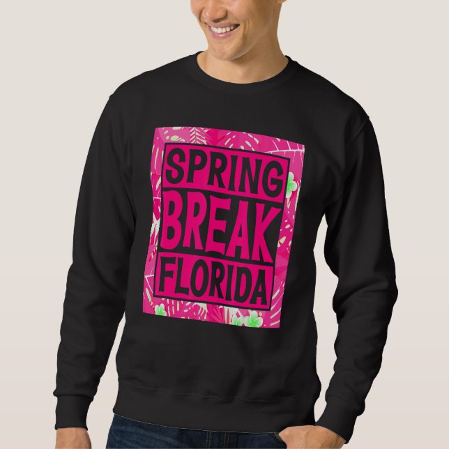 Sudadera Spring Break Senior Class Student School Trip Flor (Anverso)