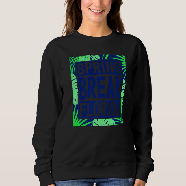 Sudadera Spring Break Senior Class Student School Trip Flor (Anverso)