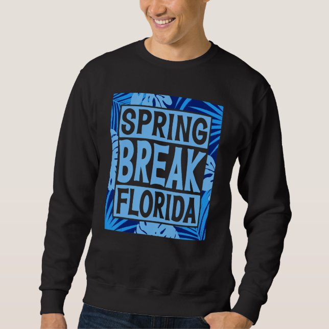 Sudadera Spring Break Senior Class Student School Trip Flor (Anverso)