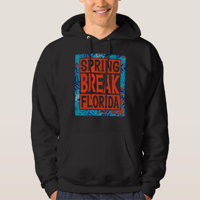 Sudadera Spring Break Senior Class Student School Trip Flor (Anverso)