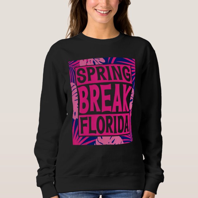 Sudadera Spring Break Senior Class Student School Trip Flor (Anverso)