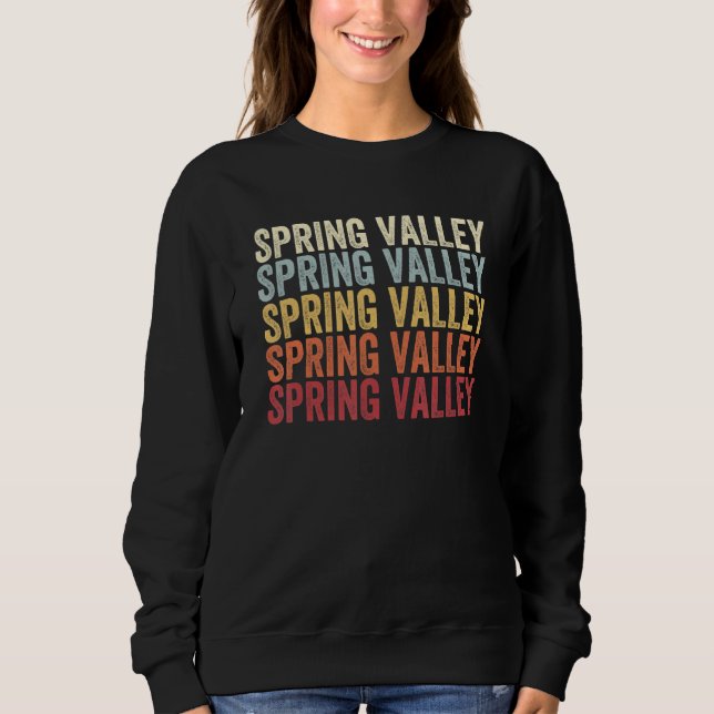 Sudadera Spring Valley Minnesota Spring Valley MN Retro Vin (Anverso)