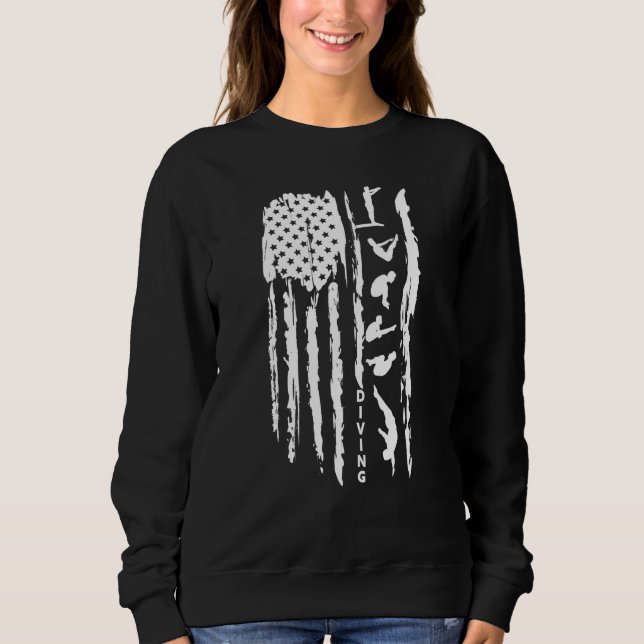 Sudadera Springboard & Platform diving American flag aquati (Anverso)