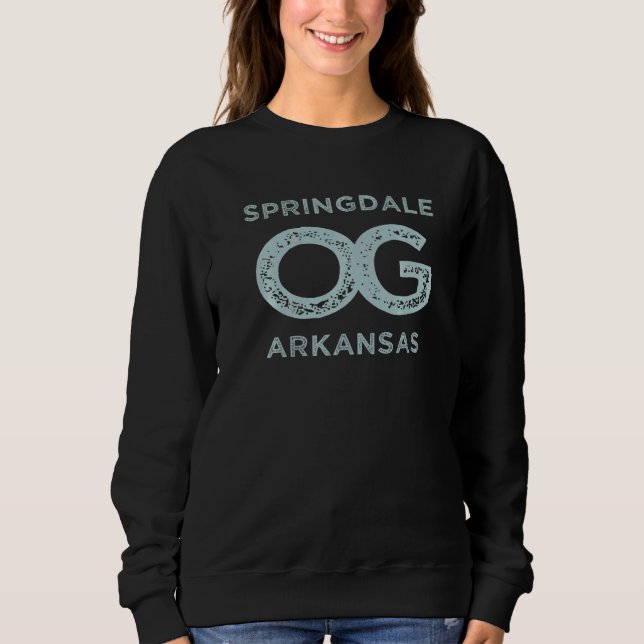 Sudadera Springdale Arkansas Show Your Original Hometown Pr (Anverso)