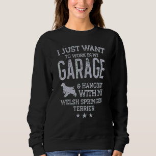 Sudadera Springer Spaniel Galés Padre Coche Garaje Lugar de
