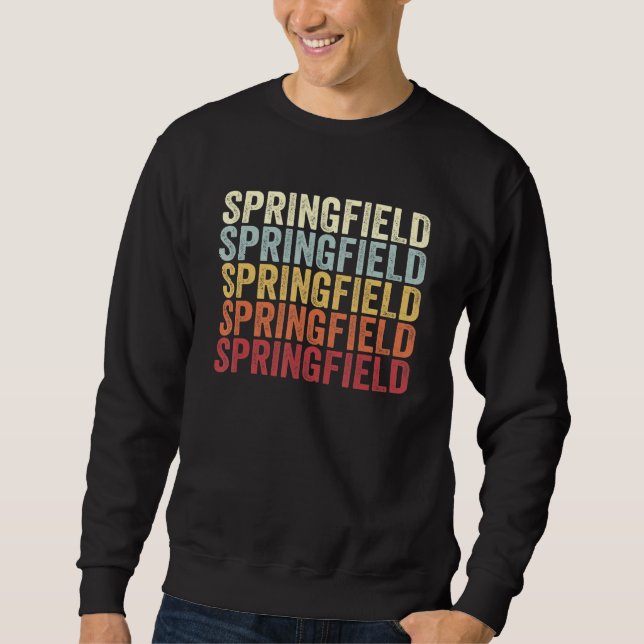 Sudadera Springfield Pennsylvania Springfield PA Retro Vint (Anverso)