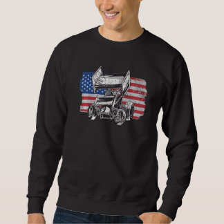 Sudadera Sprint Car Racing USA Flag