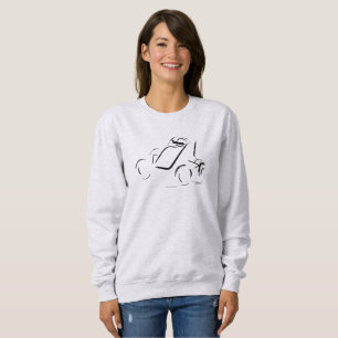Sudadera Sprintcar 01 Negro sobre Ceniza