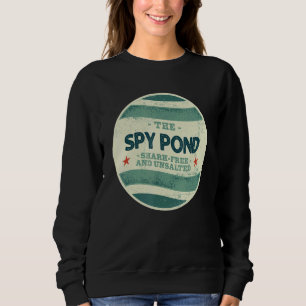 Sudadera Spy Pond Shark Libre y Sin Sal Camping Massachus