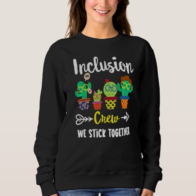 Sudadera Squa de profesores de inclusión de equipo Cactus d (Anverso)