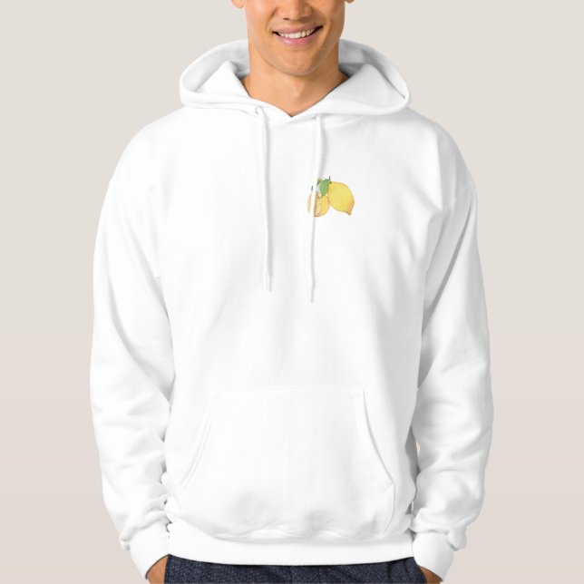 Sudadera Squeeze the Day Lemon Watercolor Illustration (Anverso)