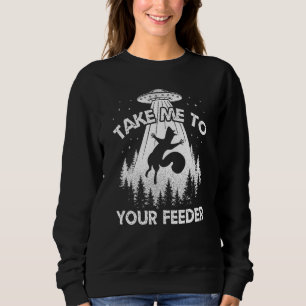 Sudadera Squirrel Animal Pun Alien Spaceship Abductor