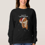 Sudadera Squirrel Christmas Winter Animals<br><div class="desc">The squirrels for Christmas with fairy lights. Funny animals with gifts and snow for the holidays. Also funny for Christmas in July. Squirrel cute animals and perfect for Christmas.</div>