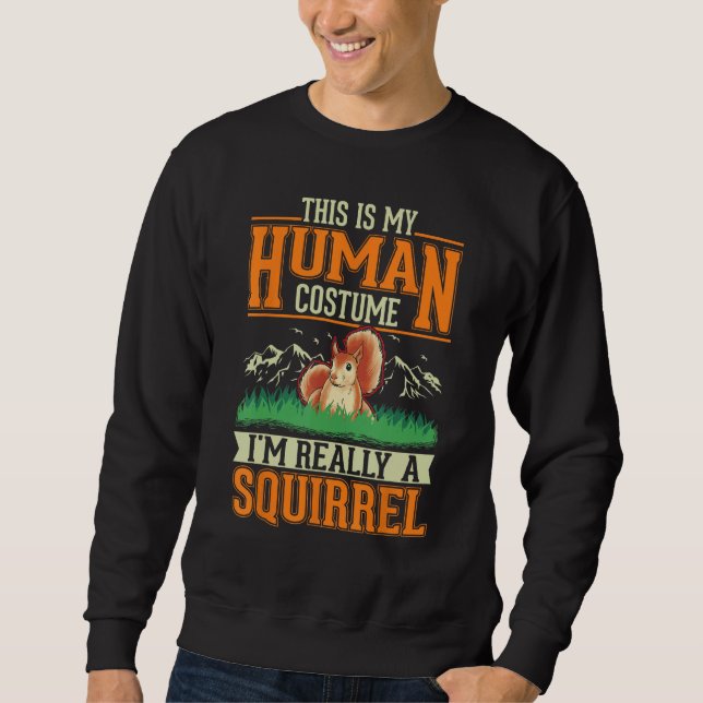 Sudadera Squirrel Human Costume Halloween Squirrel (Anverso)