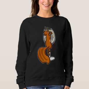 Sudadera Squirrel Lover Women Red Wine Glass Acorn Squirrel