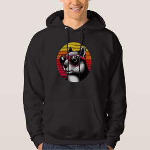 Sudadera Squirrel Retro Vintage Gafas de sol animal 70