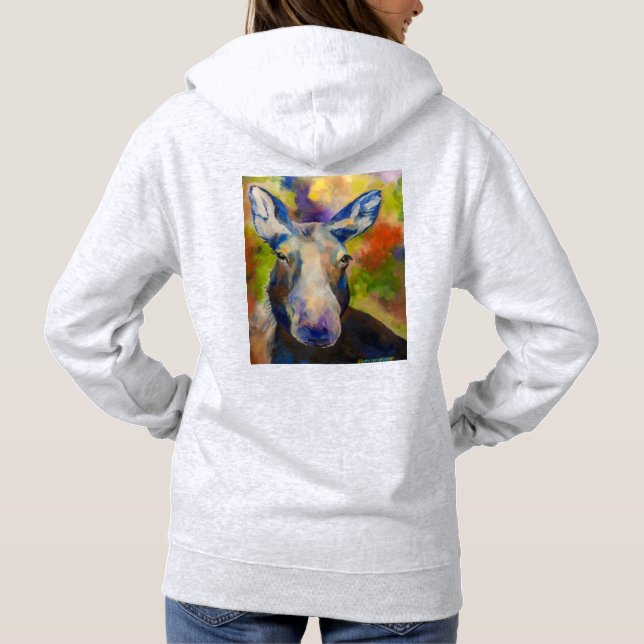 Sudadera Sr. Moosey Moose & Puppy Sled Dog (Reverso)