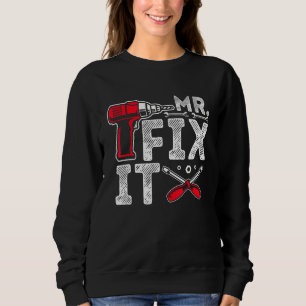 Sudadera Sr. Romper, Sr. Fix It Dad y el hijo coincidiendo 