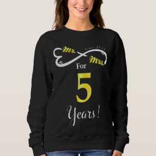 Sudadera Sr. Sra. Infinite Love Aniversario Casado 5 Años