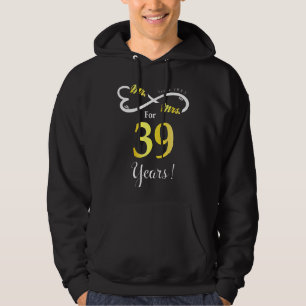 Sudadera Sr. Sra. Infinite Love Married Aniversario 39 Años