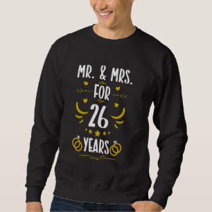 Sudadera Sr. y Sra. durante 26 años 26º aniversario Esposa