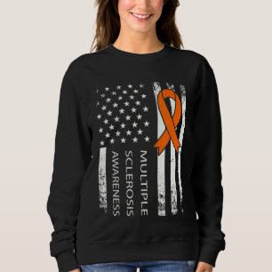 Sudadera Sra. Awareness, Bandera En Peligro Y Cinta Naranja