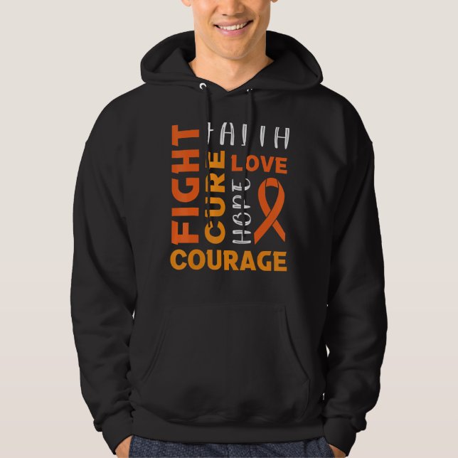 Sudadera Sra. Esclerosis Múltiple Conciencia Fe Lucha Contr (Anverso)