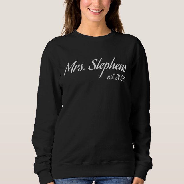 Sudadera Sra. STEPHENS 2023 nueva novia despedida de solter (Anverso)