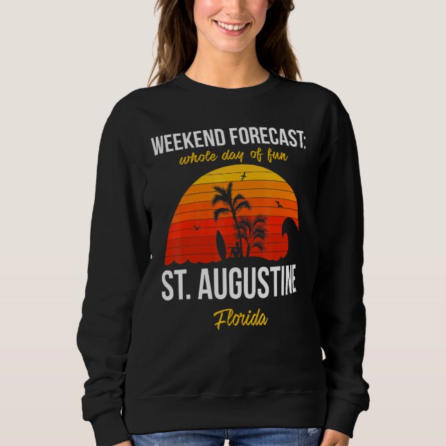 Sudadera St Augustine Florida Beach Vacation Weekend Foreca (Anverso)