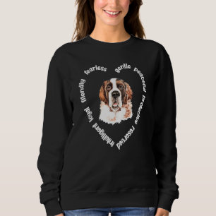 Sudadera St Bernard Dog Heart Saint Bernard Mom St Bernard