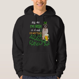 Sudadera St Bernard Me Besa Soy Irlandés O Borracho O Lo Qu