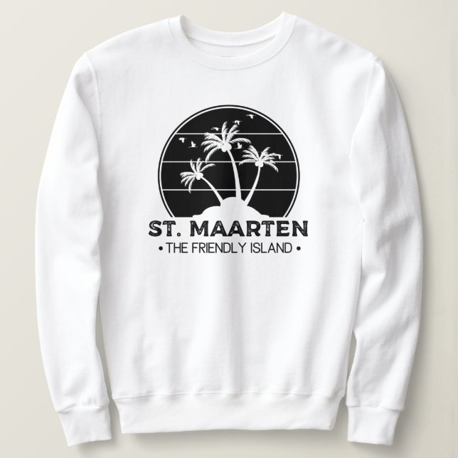 Sudadera St. Maarten The friendly Island Sint Martin (Anverso del diseño)