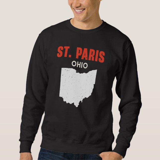 Sudadera St Paris Ohio USA State America Travel Ohioan (Anverso)