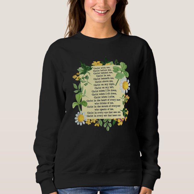 Sudadera St Patrick Breastplate Prayer Patrick's Day Cathol (Anverso)